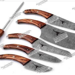 Longhorn kitchen knives set